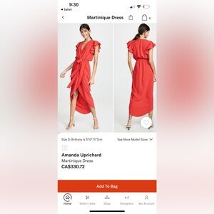 Amanda Uprichard Martinique Dress YELLOW never worn :(